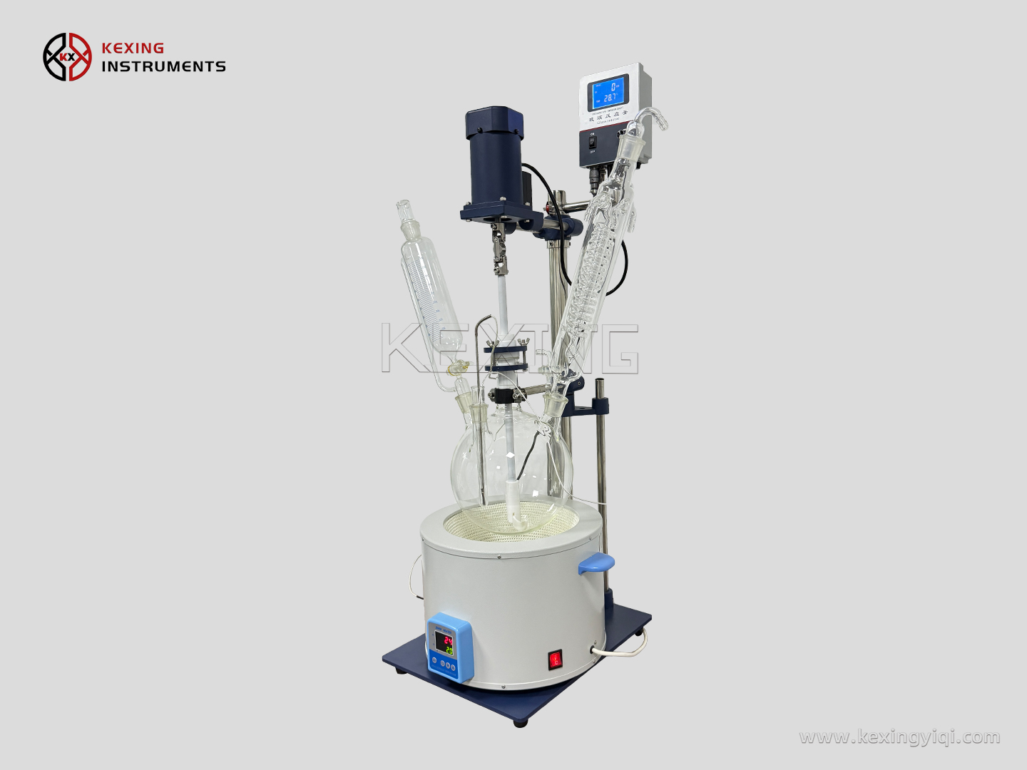 Heating mantle glass reactor 