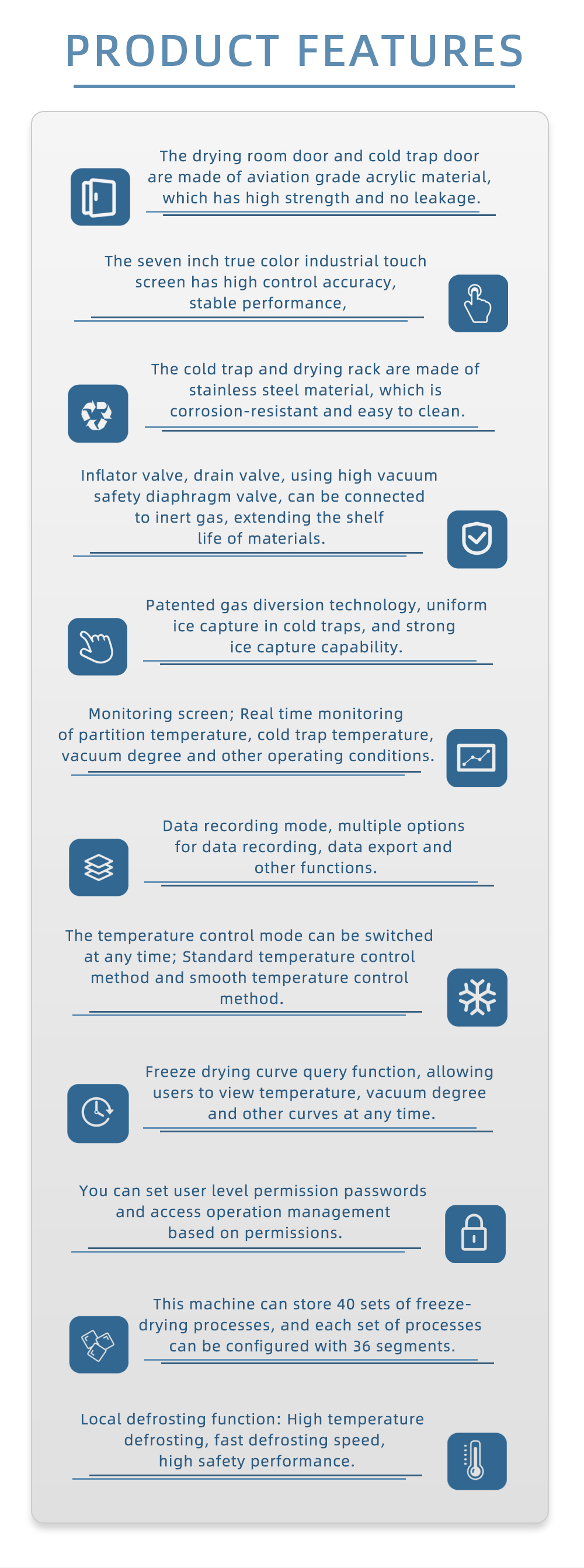 Pilot vacuum freeze dryer