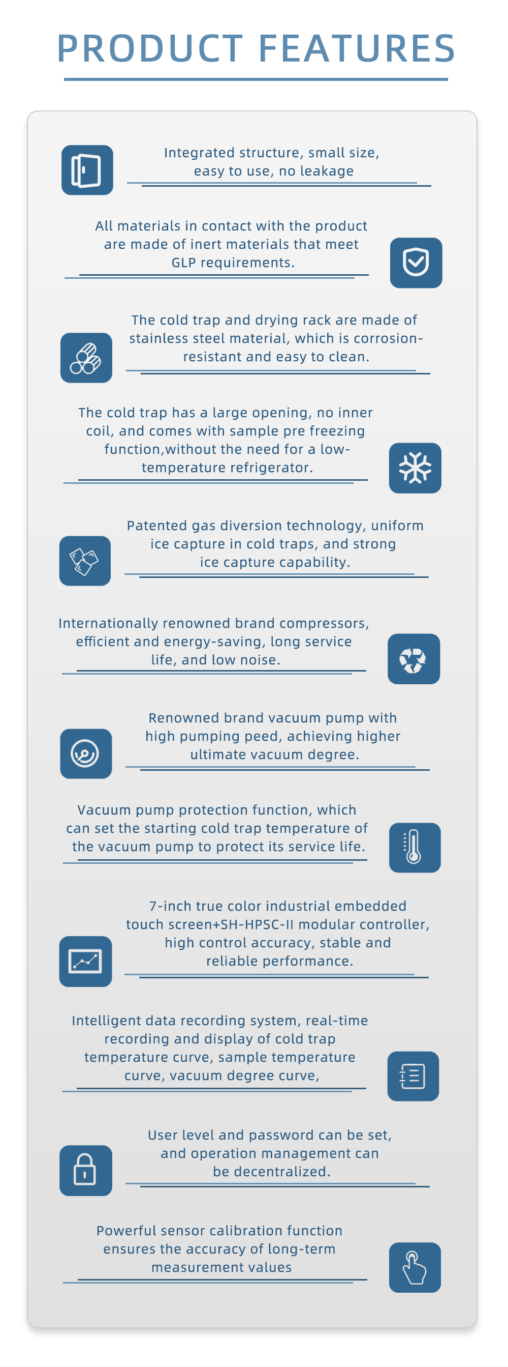 Experimental vacuum freeze dryer