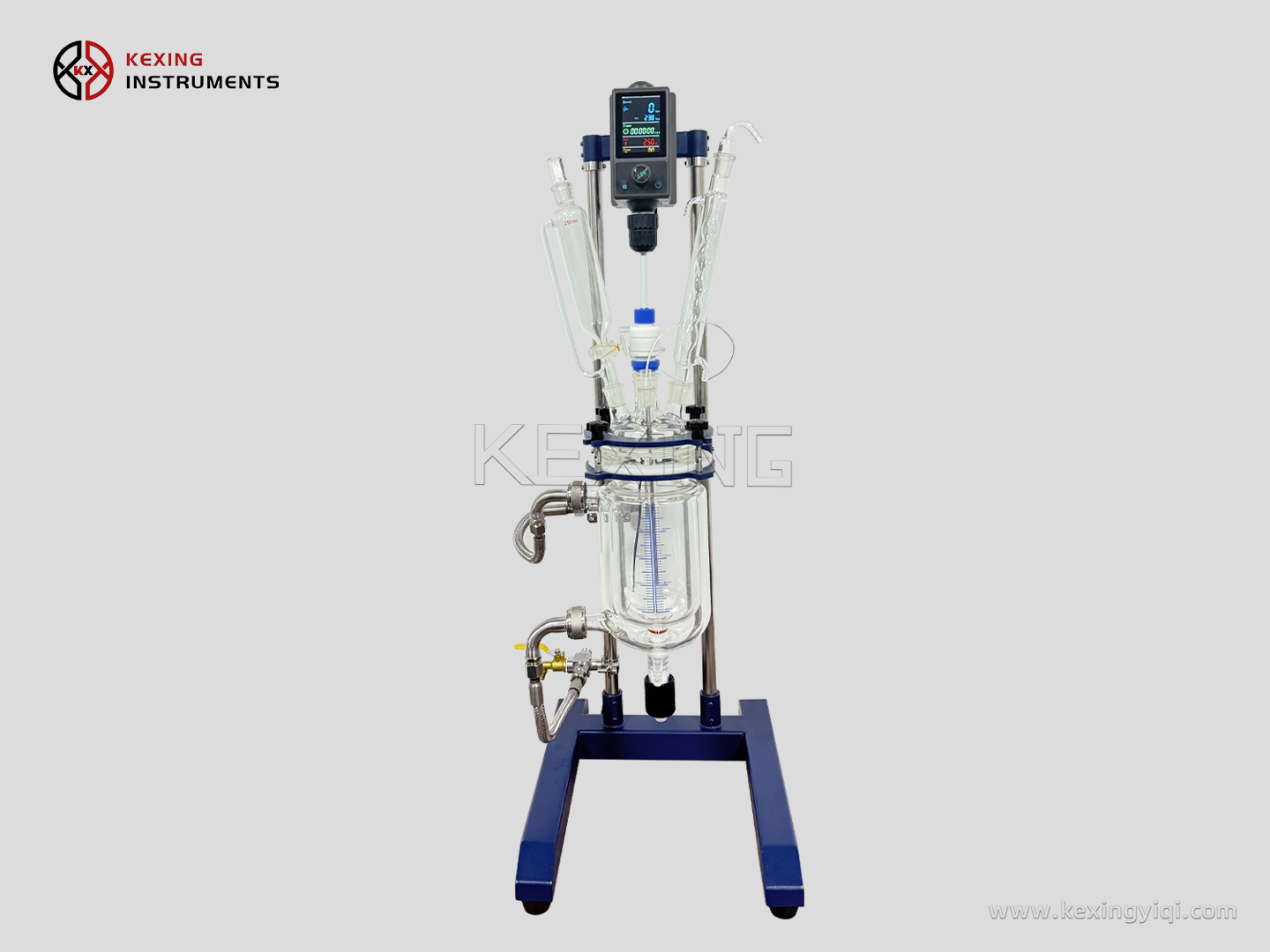 Bentchtop glass reactor