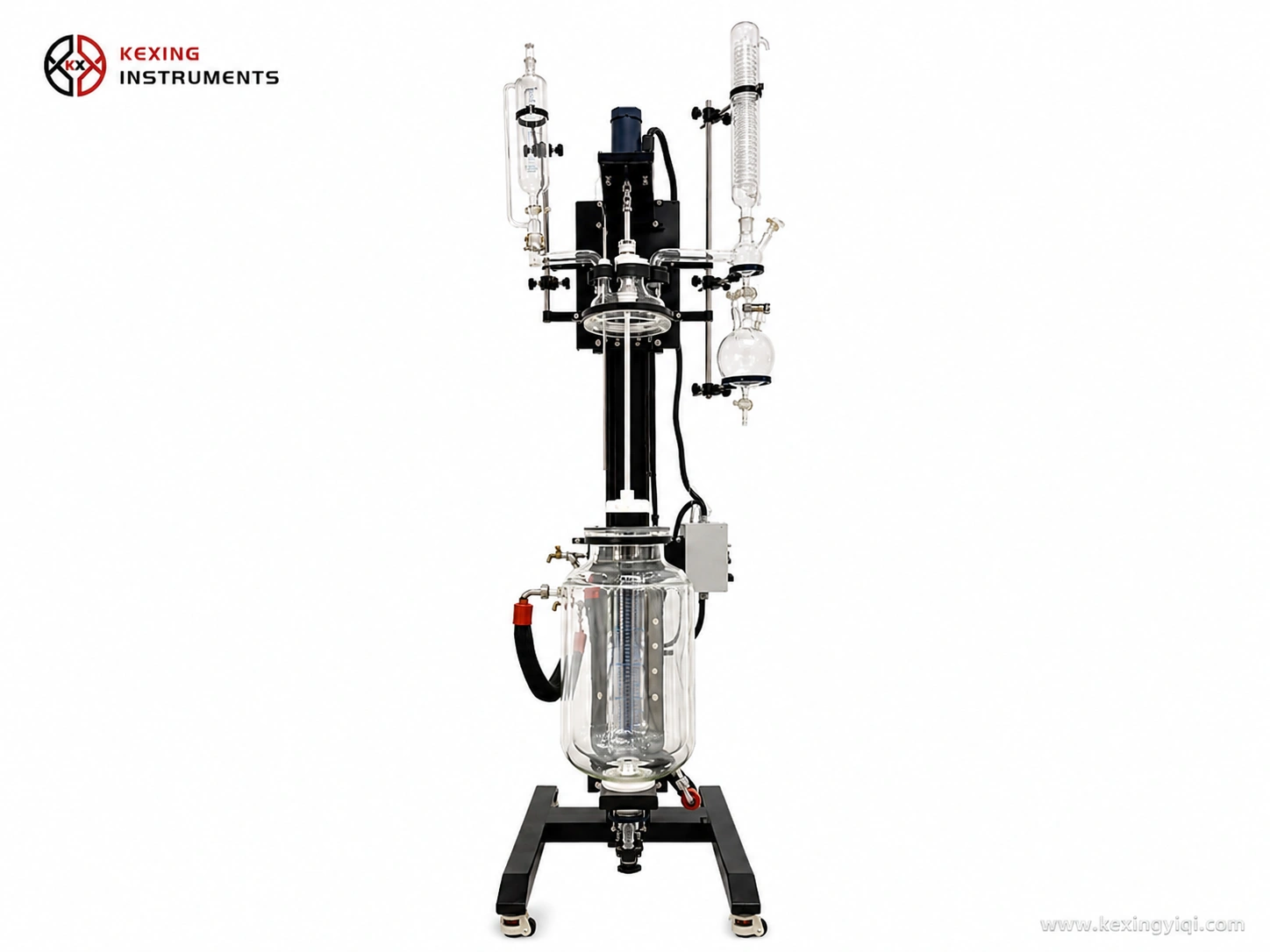 5L-100L Lifting Jacketed Glass Reactor