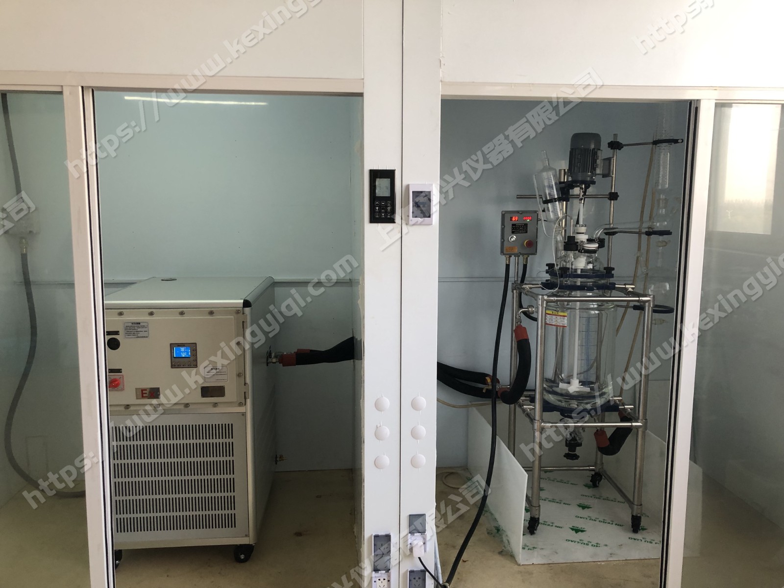 Explosion-proof glass reactor + explosion-proof temperature control equipment